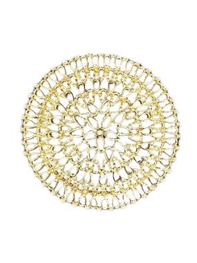 Vintage 1970s Sarah Coventry GoldTone Filigree Brooch Made in Canada ✨🍁